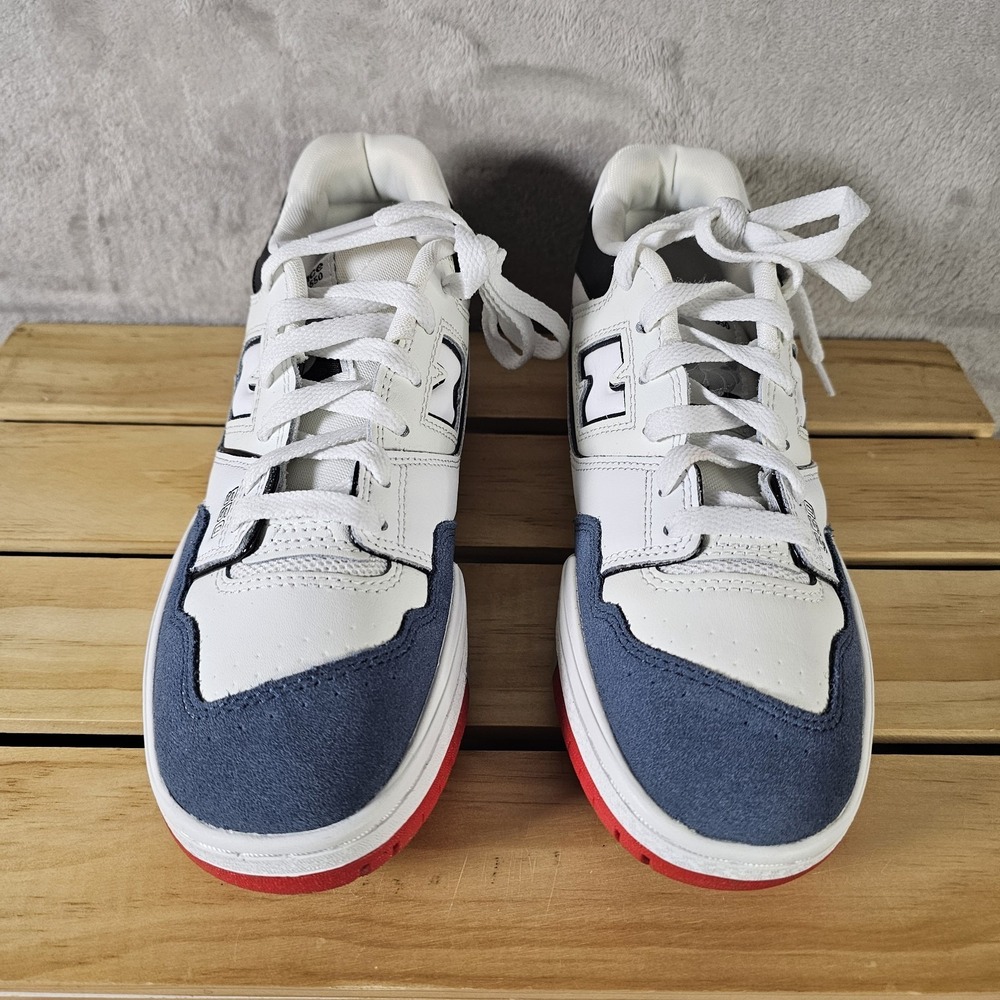 New Balance GSB550CN Boys Sz 5.5Y/Women Sz 7 White Blue Red USA Athletic Casual